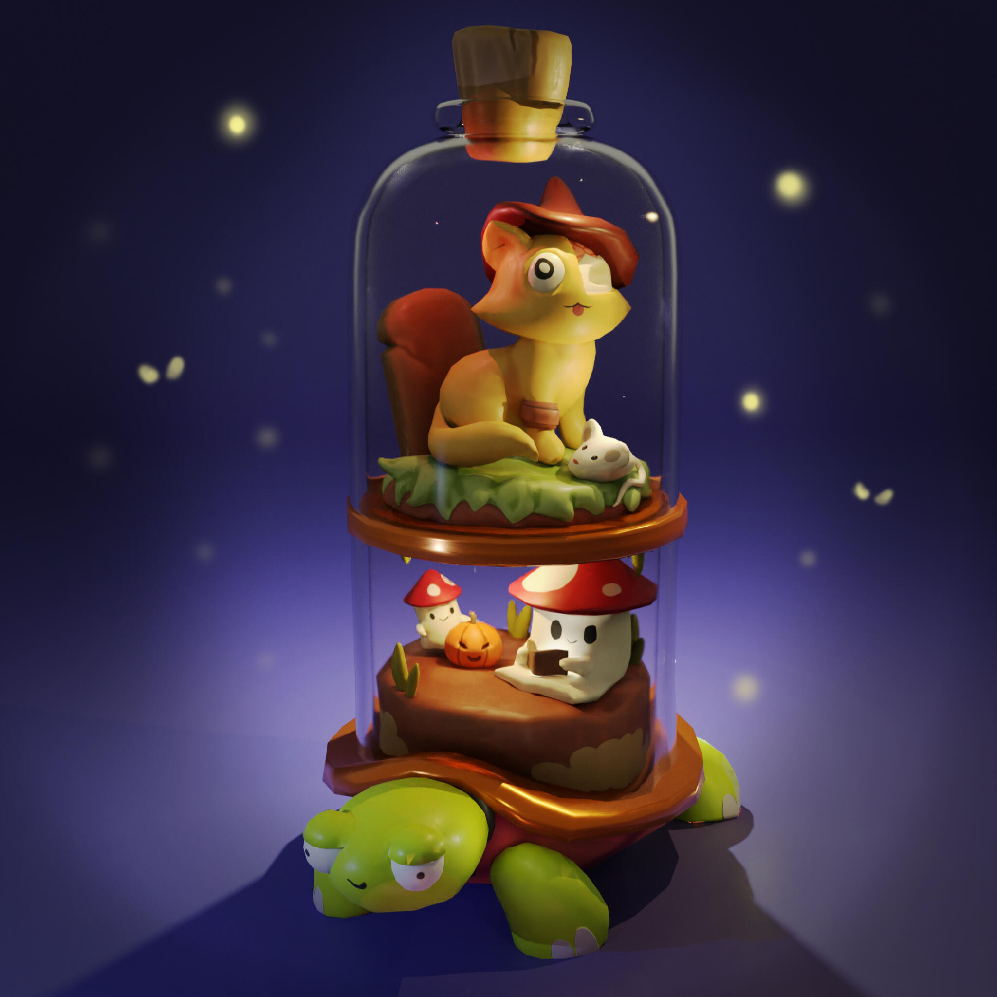 The Halloween Turtle Terrarium